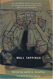 Cover of Wall tappings by Judith A. Scheffler