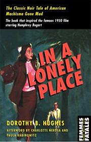 Cover of In a lonely place by Dorothy B. Hughes