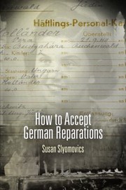 Cover of How To Accept German Reparations by Susan Slyomovics
