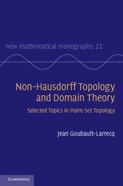 Front cover of Nonhausdorff Topology And Domain Theory by Jean Goubault