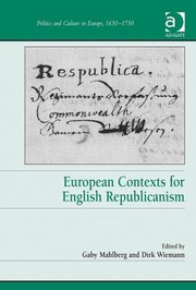 Front cover of European Contexts For English Republicanism by Gaby Mahlberg