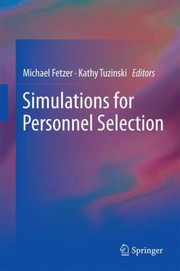 Cover of Simulations For Personnel Selection by Michael Fetzer
