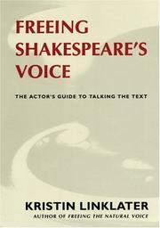 Front cover of Freeing Shakespeare's voice by Kristin Linklater