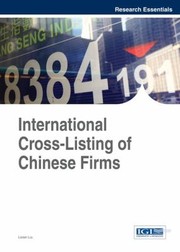 Front cover of International CrossListing of Chinese Firms by Lixian Liu