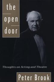Cover of The open door by Brook, Peter