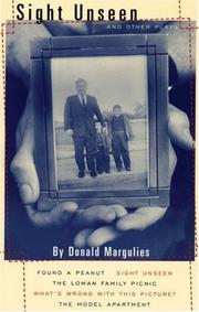 Front cover of Sight unseen and other plays by Donald Margulies