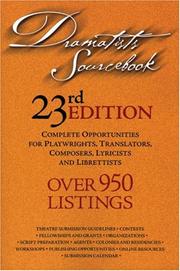 Cover of Dramatists Sourcebook by Unknown