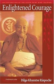 Front cover of Enlightened Courage by Dilgo Khyentse