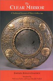 Front cover of The clear mirror by Sakyapa Sönam Gyaltsen