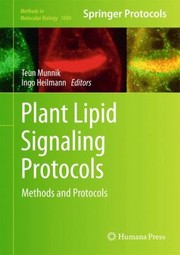 Cover of Plant Lipid Signaling Protocols by Teun Munnik