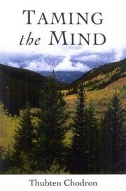 Cover of Taming the Mind by Thubten Chodron
