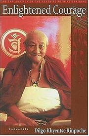 Front cover of Enlightened Courage by Dilgo Khyentse