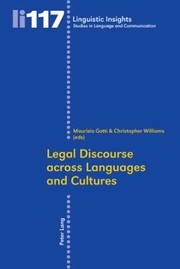 Cover of Legal Discourse Across Languages And Cultures by Maurizio Gotti