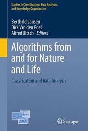 Front cover of Algorithms From And For Nature And Life by Berthold Lausen