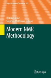 Front cover of Modern Nmr Methodology by Henrike Heise