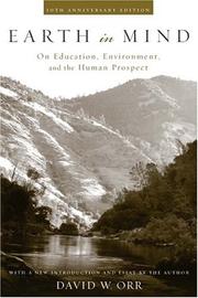Cover of Earth in mind by David W. Orr