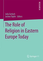 Front cover of The Role of Religion in Eastern Europe Today by Julia Gerlach