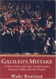 Cover of Galileo's Mistake by Wade Rowland
