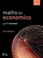 Cover of MATHS FOR ECONOMICS by Geoff Renshaw