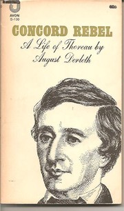 Cover of Concord rebel by August Derleth