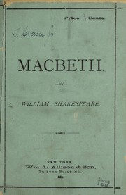 Front cover of Plays (Macbeth / Merchant of Venice / Much Ado About Nothing / Othello) by William Shakespeare