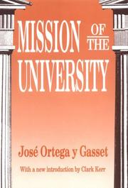 Cover of Misión de la universidad by José Ortega y Gasset