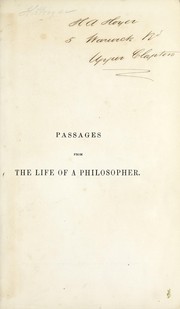 Front cover of Passages from the life of a philisopher by Charles Babbage