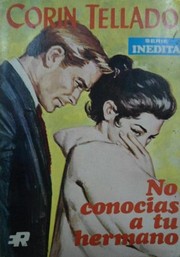 Front cover of No conocías a tu hermano by Corín Tellado