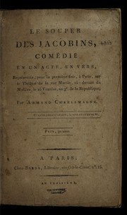 Cover of Le souper des jacobins by Armand Charlemagne