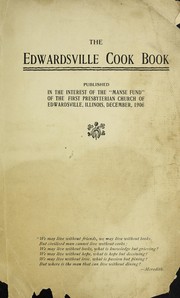 Cover of The Edwardsville cook book by Unknown