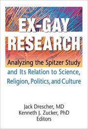 Cover of Ex-gay research by Jack Drescher