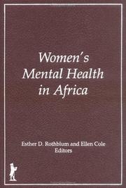 Cover of Women's mental health in Africa by Esther D. Rothblum