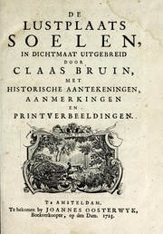 Cover of De lustplaats soelen by Claas Bruin