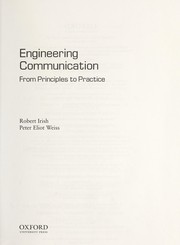 Cover of Engineering communication by Robert Irish