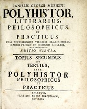 Front cover of Polyhistor literarius, philosophicus et practicus by Daniel Georg Morhof