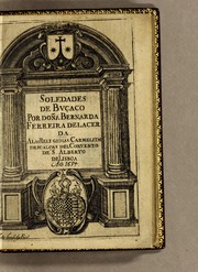 Front cover of Soledades de Buçaco by Bernarda Ferreira de Lacerda