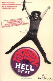 Front cover of Revolution for the hell of it by Abbie Hoffman