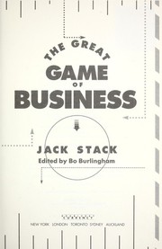 Front cover of The great game of business by J. Stack