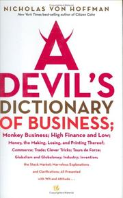 Front cover of A devil's dictionary of American business by Nicholas von Hoffman