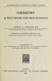 Front cover of Chemistry; a text-book for high schools by George A. Cornish