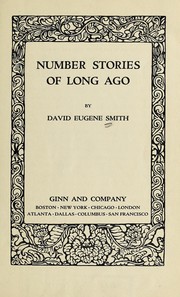 Front cover of Number stories of long ago by David Eugene Smith