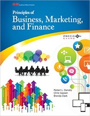 Front cover of Principles of Business, Marketing, and Finance by Robert L. Dansby
