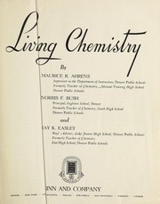 Front cover of Living chemistry by Maurice R. Ahrens