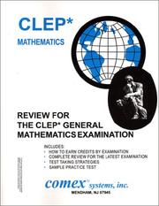 Front cover of Review for the CLEP* general mathematics examination by Michael O'Donnell
