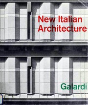 Front cover of New Italian Architecture by Alberto Galardi