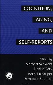 Cover of Cognition, aging, and self-reports by Norbert Schwarz