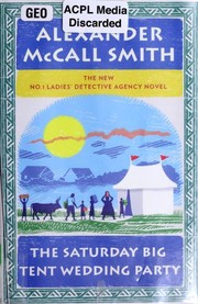 Front cover of The Saturday Big Tent Wedding Party by Alexander McCall Smith
