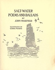 Front cover of Salt water ballads and poems by John Masefield