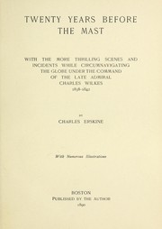 Front cover of Twenty years before the mast by Charles Erskine