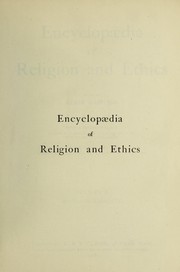 Cover of Encyclop©Œdia of religion and ethics by James Hastings